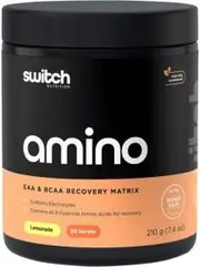 Switch Nutrition Amino EAA & BCAA Electrolyte Recovery Lemonade 210g