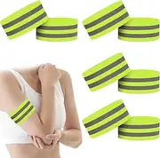 melebellot 8 Reflective Tape, Elastic Reflective Tape with Velcro Fastening, Reflective Bands for Outdoor Jogging