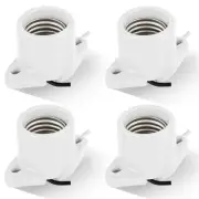 4 Pcs Porcelain Lamp Holder Socket Medium Keyless Threaded Socket E26 Porcela...