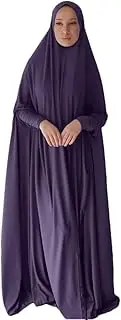 [Sweejim] Overhead Eid Hooded Abaya Women Muslim Prayer Dress Garment Ramadan Islamic Arabic Robe Dress