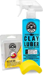 Chemical Guys Cly_113 OG Clay Bar & Lubber Synthetic Lubricant Kit, Light/Med...