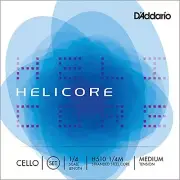 D'Addario Helicore Cello String Set, 1/4 Scale, Medium Tension
