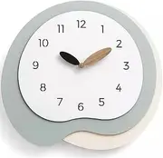 Punch-Free Wall Clock with Silent Movement, Creative Art Wall Decoration, Irregular Design Quartz Clock for Bedroom/Office