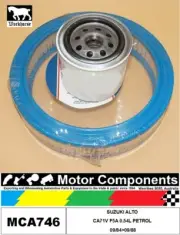FILTER SERVICE KIT for SUZUKI ALTO CC72V F5A 0.54L PETROL 08/84>09/88