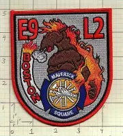 Boston Massachusetts Engine 9 Ladder 2 Maverick Square bg52 fire patch