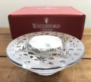 Waterford Crystal Christmas Holiday TREE VOTIVE TEA LIGHT CANDLE HOLDER NIB