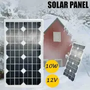 10W Solar Panel 12V Mono Generator Caravan Camping Battery Charging Power Source