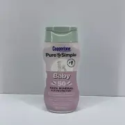 Coppertone Pure and Simple Baby Sunscreen Lotion SPF 50 Sunscreen Exp 12/2024