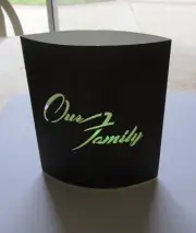 LED Lantern/Nightlight OUR FAMILY -Multi Color Lights batteries-change color