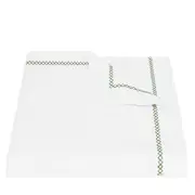 Matouk Hatch Cotton Flat Sheet, King