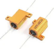 Aexit 2 (Resistor) Pcs Chassis Mount Aluminum Housed Clad Wirewound Resistors 10W (10ry359qf34) 500 Ohm