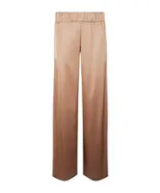 Elastic waist casual pants 46 Brown