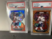 2) 2021 Justin Fields RC #334 RED/Wht/Blue &Lazer Psa 9 Mint Jets QB Ohio State