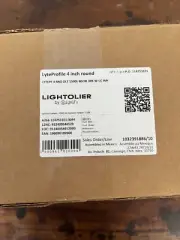LIGHTOLIER LyteProfile 4in. Round LED, LYTEPF 4 RND DLT 1500l 80CRI 30K W CC WH