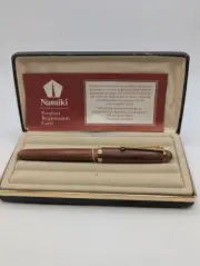 Namiki Maplewood Fountain Pen 14k Gold Nib New