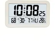 Digital Alarm Clock with Backlight Snooze, Temperature & Humidity Display Date &