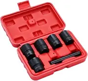 Outanaya 6pcs Nut Socket Damaged Nut Extractors for Rusted Broken Bolts Easy Removal Tools for Stripped Recessed Fasteners Heavy Duty Design for Mechanics