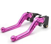 2023 for Yamaha YZF R7 2021-2022, MT10 2022 CNC Motorcycle Adjustable Brake Clutch Lever YZF-R7 MT-10 (Color : Pink 147mm)