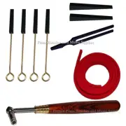 Piano Tuning Kit - Rosewood Tuning Lever, Mutes, Tuning Fork Temperament Strip