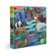 eeBoo 1000 Pc Puzzle – Planet Earth Kids Puzzle Family Puzzle 04132