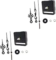 Housoutil 2sets Clock Movement Set Metal Hour and Hands Silent Repair Parts for Home Clock Accessories Easy Installation Replacement Mechanism for Unique Designs