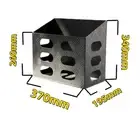 20L Black Aluminium Jerry Can Holder For 4wd Aluminium Toolbox Canopy
