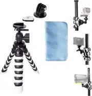 Fantaseal 8" Flexible Octopus Tripod 2-in-1 Camera Camera Camcorder Stand Holder