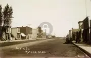 Roland Manitoba Main Street Bates 1912 Pembina Valley Canada RPPC Postcard COPY