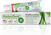 Natural Strong Denture Adhesive NaturDent Holds Dentures Longer and Stronger No Zinc No Petrochemical No Paraben No Yucky Taste