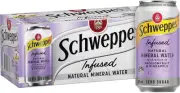 Schweppes Passionfruit & Pineapple Infused Mineral Water 375 Ml (Pack of 10)