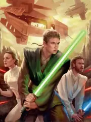 Star Wars Episode 2 Attack of the Clones Lithograph Art Print 18x24 NEW