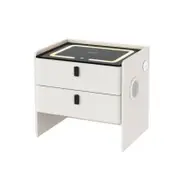 Artiss Smart Bedside Table Wireless Charging - BESS White
