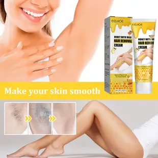 EELHOE milk honey hair removal cream for armpits, arms and l