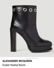 100% Authentic Alexander McQueen Eyelet Detailed Platform Boots Size EUR 38