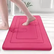 Memory Foam Bathroom Rug Mat 24x16 Ultra Soft and Absorbent Bath Mat Machine ...