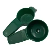 Tupperware Vintage Mini Strainer/Sifter Funnel Set of 2 Gadgets Green Set