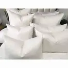 45 X 45 CM White Pillow With White Down Feather Insert Pillow. Brand new