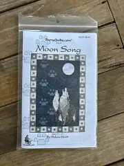 Moon Song Quilt Pattern Story Quilts by Helene Knott Wolf Wolves 30" x 42"