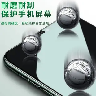 蘋果6s綠光鋼化膜8全屏透明7手機膜6plus葉綠素膜8p全屏se2全鋼化