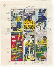 Power Man and Iron Fist #88 pg 17 COLOR GUIDE Original Comic Production Art