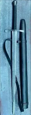 Custom Hand-Forged Viking Long Sword Battle Ready Medieval Sword With Scabbard.