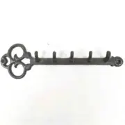 Cast Iron Key Design Wall Mount Hooks Easy Install Heavy Duty Coat Rack Hat Coat