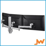 Atdec AWMS-3-13714 Triple Monitor Arm C Clamp - Silver