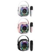 Karaoke Machine Portable Microphone Speaker Handheld Singing Devices Handle RGB