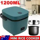 AU Electric Mini Rice Cooker Portable Steamer Soup Cooking Stew Pot 1-2 Person