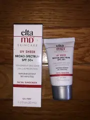 EltaMD UV Sheer Broad Spectrum SPF 50+ Facial Sunscreen Oil Free 1 fl oz 11/25