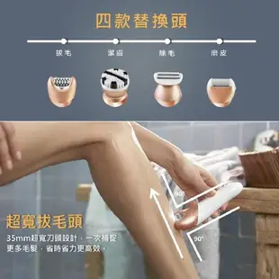 【SAMPO 聲寶】水洗式電動磨腳皮機/無痛除毛刀/洗臉機/美體除毛機(EB-Z1706WL)