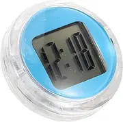 ULTECHNOVO Motorcycle Instrument Clock Air Vent Clip Quartz Clocks Stick on Digital Clock Small Digital Clock Motorcycle Clock Stick on Automotive Electronic Portable Car Plastic Sky-Blue