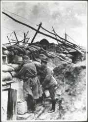 German Look Out From Trench Somewhere On W Front 1916 OLD PHOTO