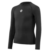 PAY LESS! || Skins Series-1 Youth Compression Long Sleeve Top (Black)
